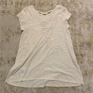 Gymboree White Speckled Short Sleeve Tee